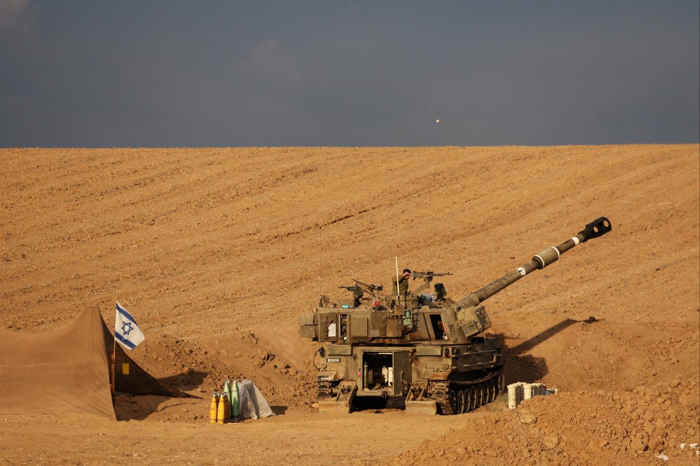 An Israeli tank near the Gaza border in southern Israel. Photo: Reuters