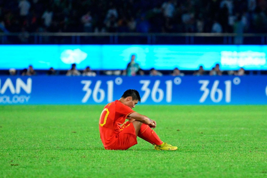 China’s early exit to South Korea in the Asian Games men’s football event left players and fans glum. Photo: AFP