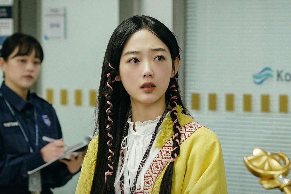 Lee Yoo-mi as Gang Nam-soon in a still from “Strong Girl Nam-soon”. Netflix’s series is high budget and high energy, but it fails to live up to Strong Girl Bong-soon, the classic K-drama on which it is based.