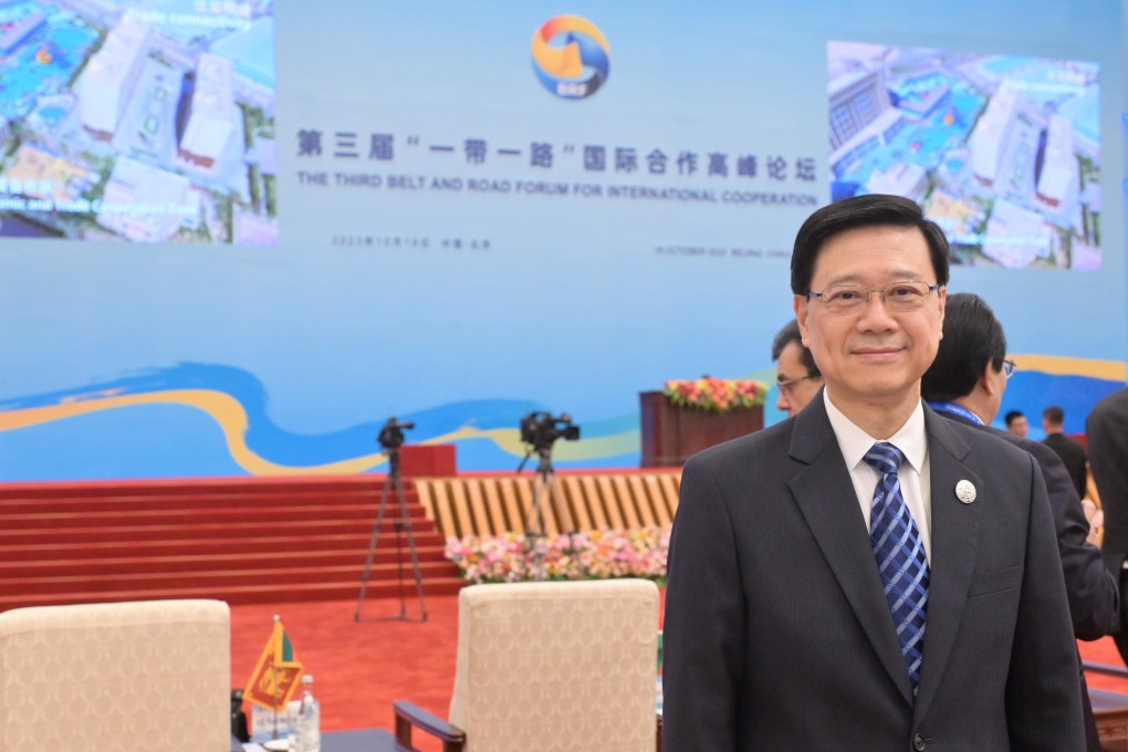 City leader John Lee at the Belt and Road Forum for International Cooperation. Photo: Handout