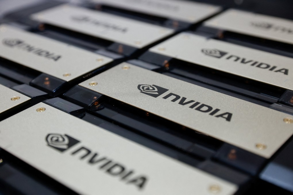 Nvidia’s HGX AI Supercomputer is seen on display during the annual Foxconn Tech Day in Taipei, Taiwan, on Wednesday. Photo: Reuters