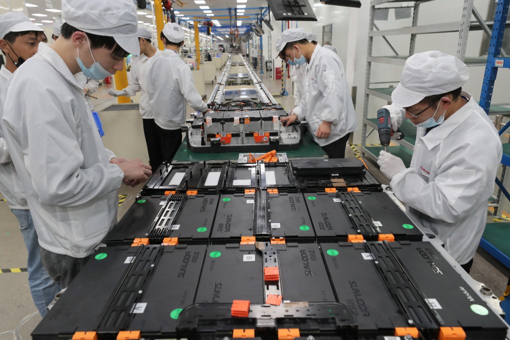 A Sunwoda factory in Nanjing, Jiangsu province. Sunwoda had a 1.4 per cent share of the global market in the January-to-August period this year, according to Seoul-based consultancy SNE Research.
Photo: Getty Images