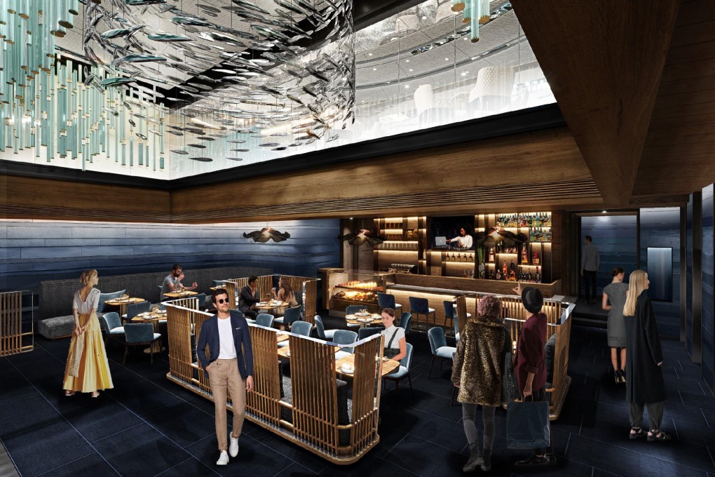 An artist’s rendition of Plaisance by Mauro Colagreco, one of four fine-dining places opening in Hong Kong in November 2023. Nobu Hong Kong is another. Plaisance in Central spans three floors, with each inspired by a different layer of the ocean. Photo: Plaisance by Mauro Colagreco