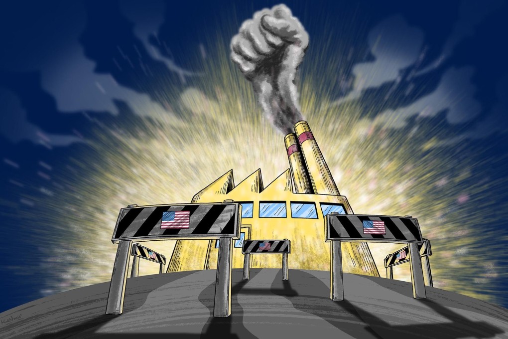 Amid efforts by Washington to cut off China from the global hi-tech supply chain, the nation’s northeast rust-belt region could see a rise in opportunities. Illustration: Lau Ka-kuen