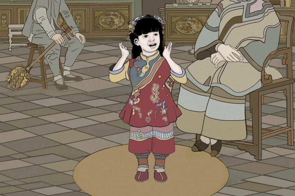 A young Chee Toy rehearses her latest song in this illustration by Samuel Porteous. The Chinese child star took the US by storm with her singing, first as a toddler and later as a young woman. Illustration: Samuel Porteous