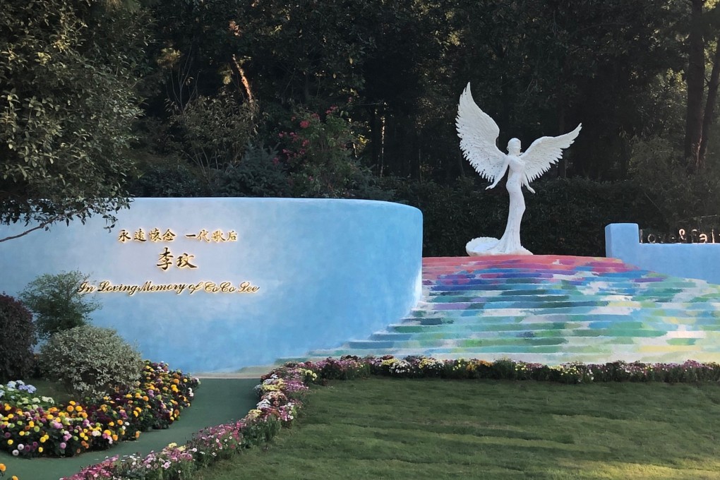 The Wuhan Shimen Peak Memorial Park in central China is the final resting place for Hong Kong-American pop singer Coco Lee, who died in July. Photo: Handout