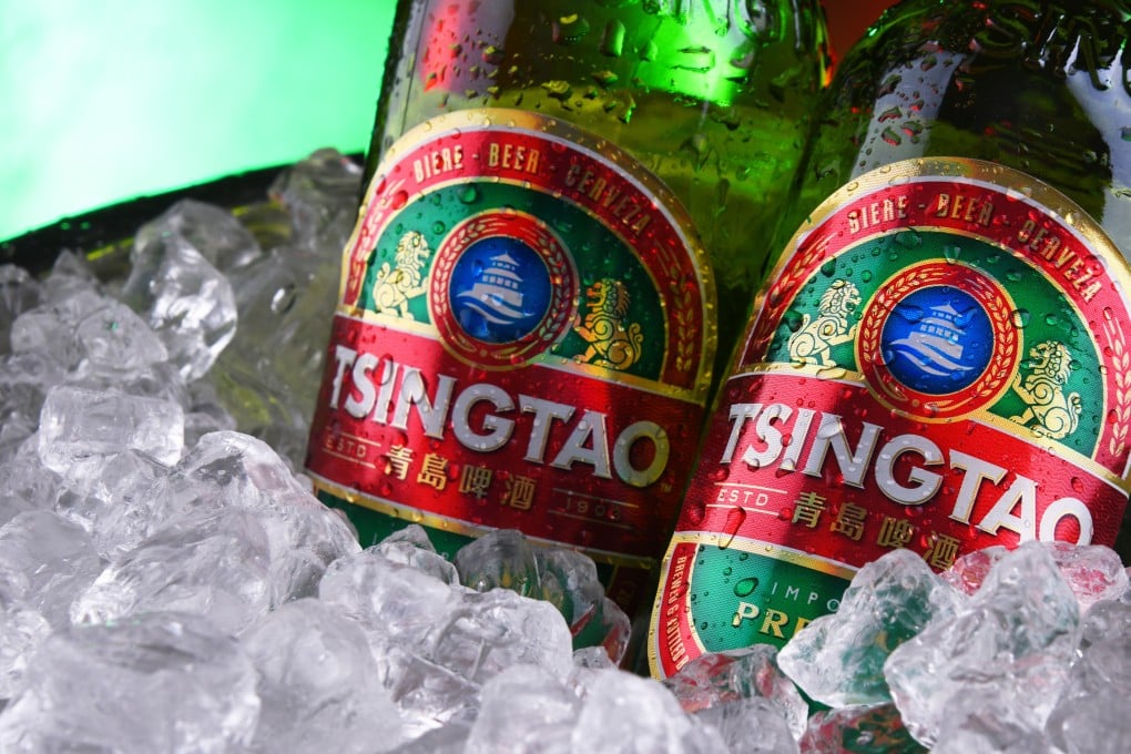 Bottles of Tsingtao beer, product of Tsingtao Brewery, China’s second-largest brewery, located in Qingdao in Shandong province. Photo: Shutterstock