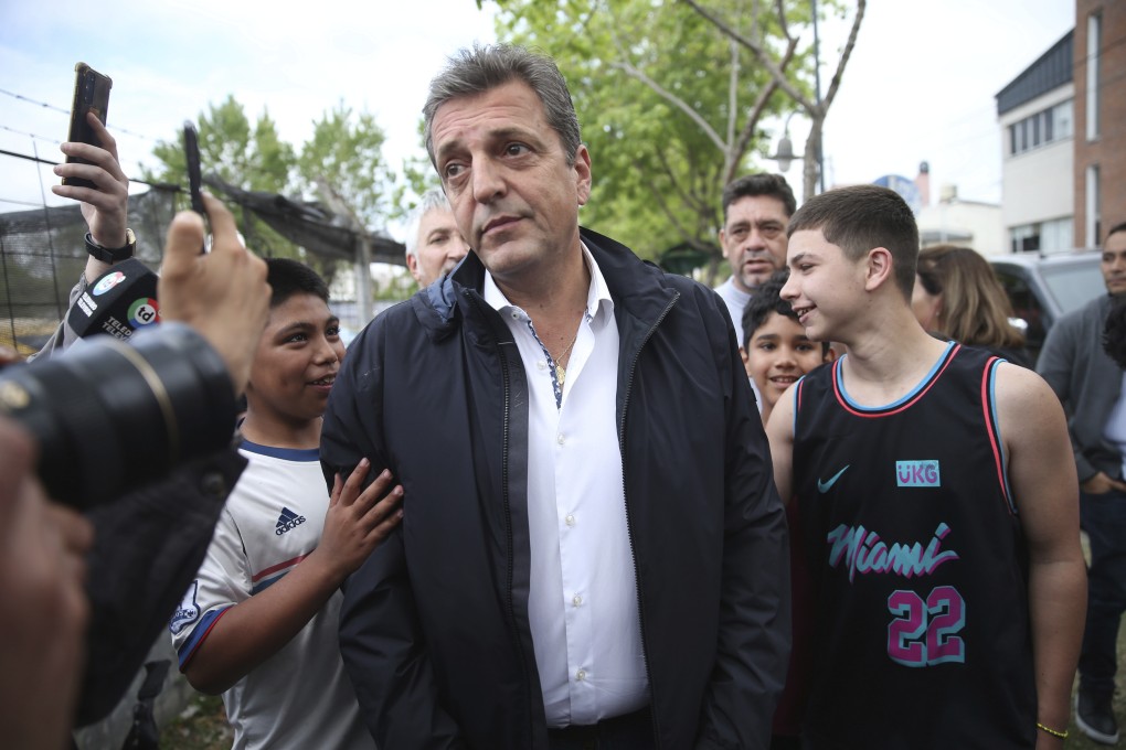 Economy minister and presidential hopeful Sergio Massa. Photo: AP
