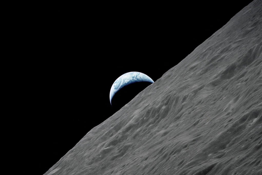 Earth rises above the lunar horizon, as seen from the Apollo 17 spacecraft in 1972. File photo: Nasa