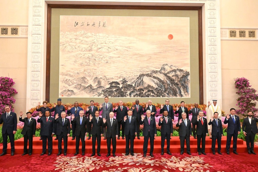 Group photo during the third Belt and Road Forum for International Cooperation. Photo: Kremlin/dpa