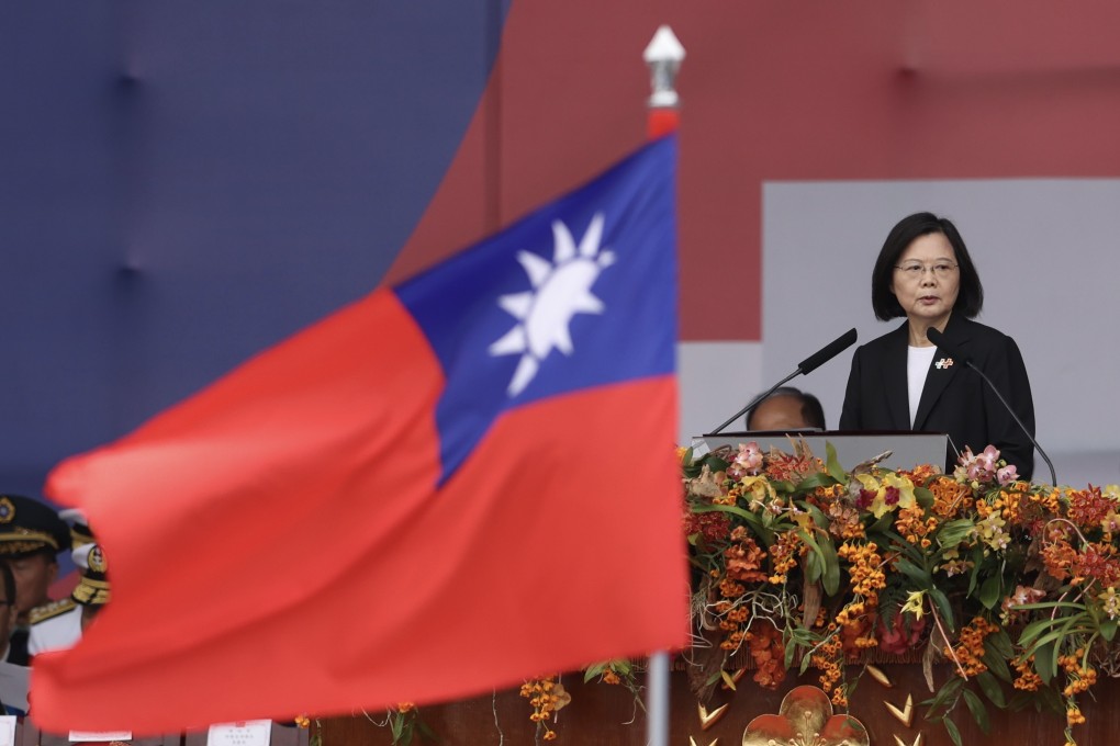 Taiwanese President Tsai Ing-wen’s approval rating in October slipped to 36.5 per cent from last month’s 38.4 per cent, her worst polling since April 2019, according to a new survey. Photo: EPA-EFE