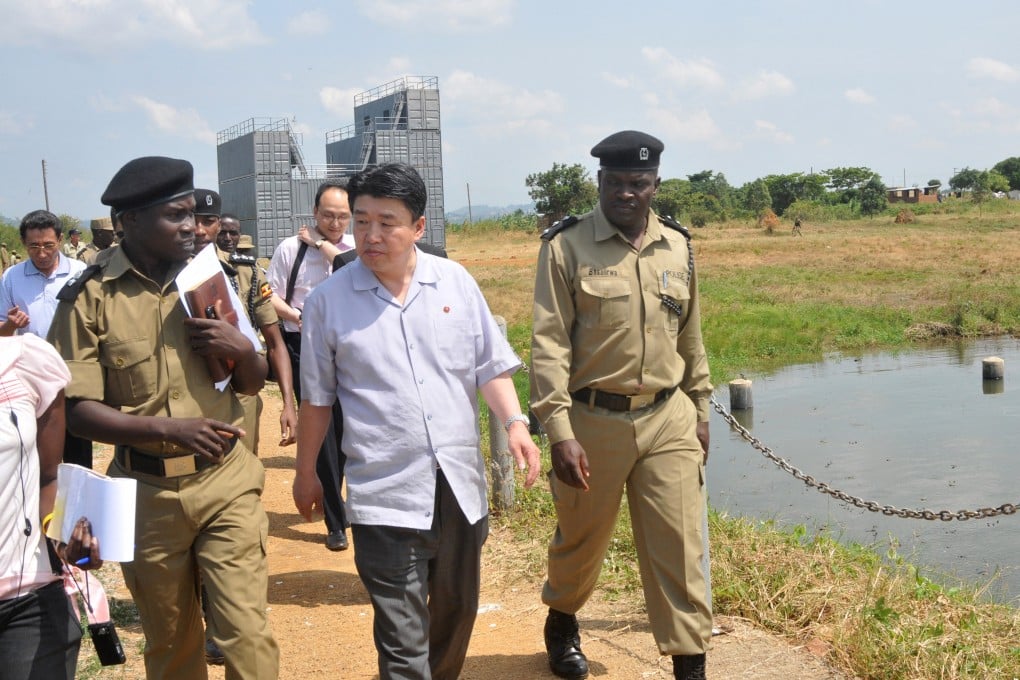 A North Korean security chief visits a Ugandan police training academy in Kampala in 2013. North Korea helped provide training to Uganda’s police force from 1988 to 2016. Photo: AFP