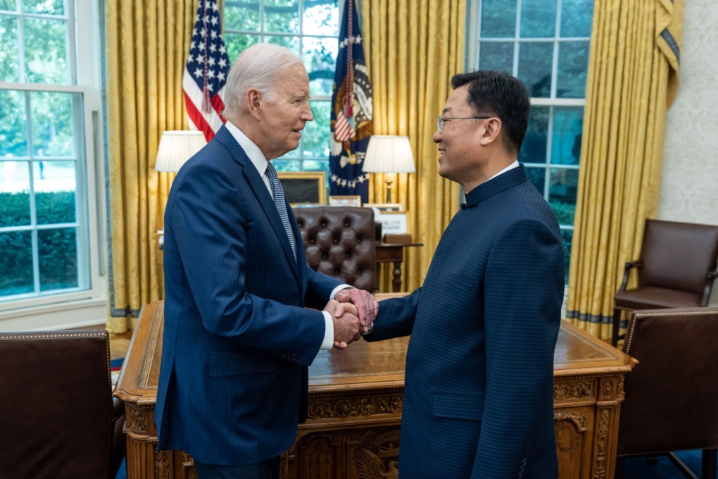 US President Joe Biden meets ambassador Xie Feng in the Oval Office of the White House on June 30. Photo: Xinhua