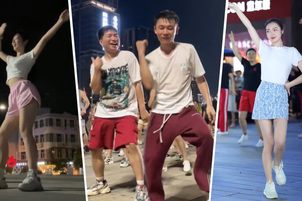 Young people in China are taking up square dancing, which is normally associated with the older generation, in increasing numbers, sparking a wave of interest on mainland social media. Photo: SCMP composite/Xiaohongshu