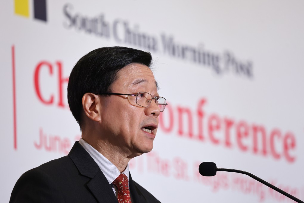 Chief Executive John Lee attends the China Conference: Hong Kong, a flagship event organised by the South China Morning Post, at The St Regis in  Hong Kong’s Wan Chai district, on June 20. Photo: May Tse
