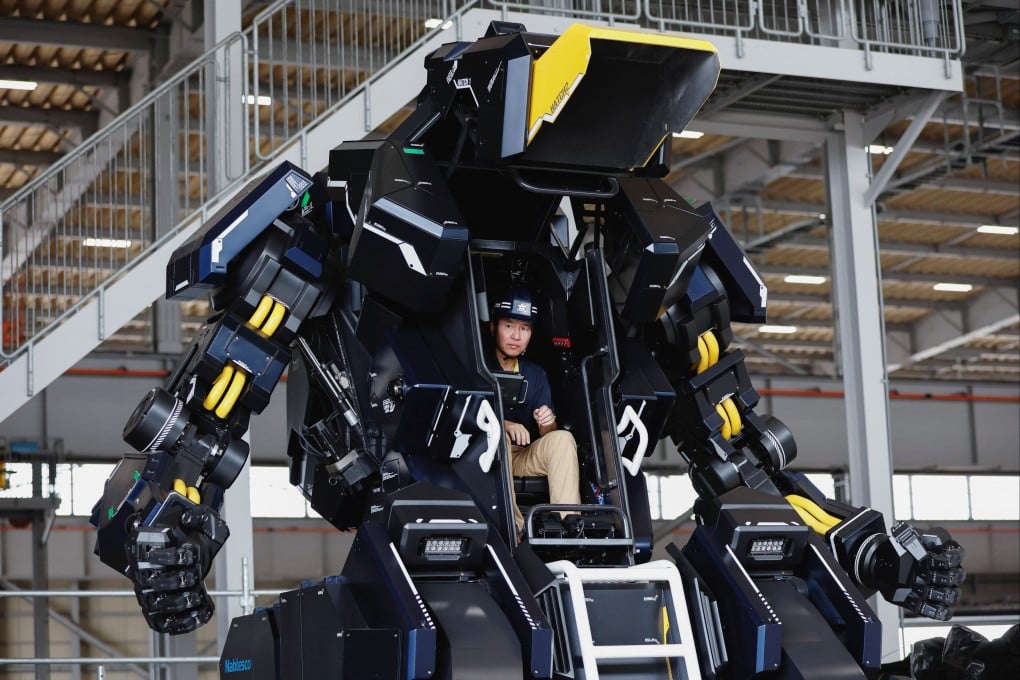 Archax, a giant human-piloted robot developed by Japanese start-up firm Tsubame Industries. Photo: Reuters