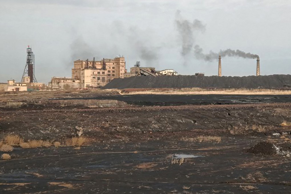 A view of the Kostyenko coal mine in Karaganda. Photo: AFP