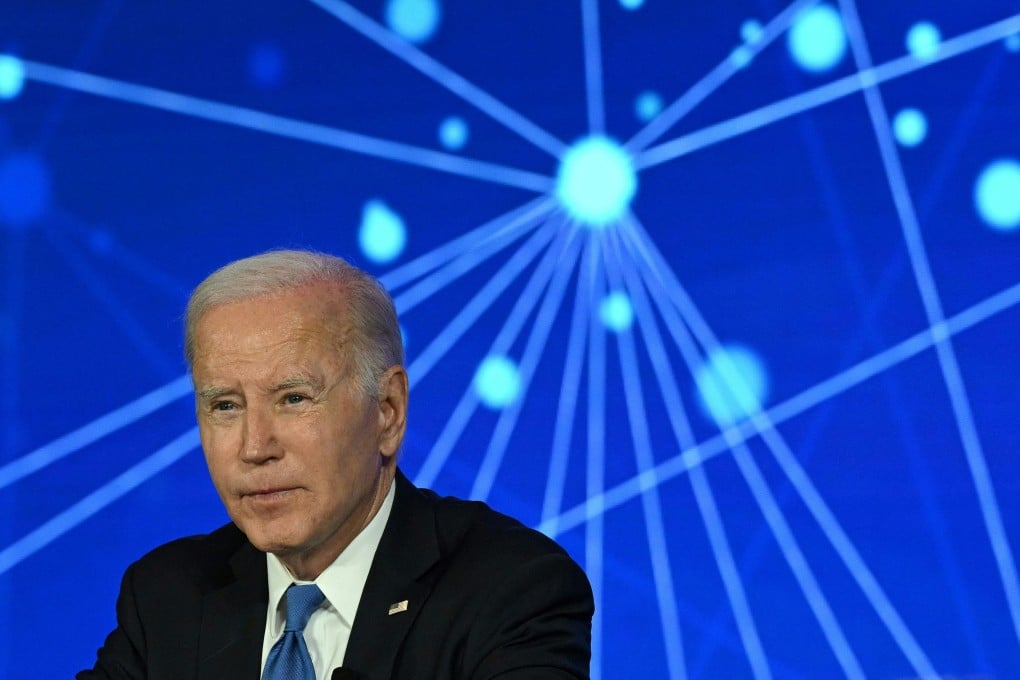 US President Joe Biden is set to sign an executive order governing the use of AI by federal agencies. Photo: AFP/Getty Images/TNS