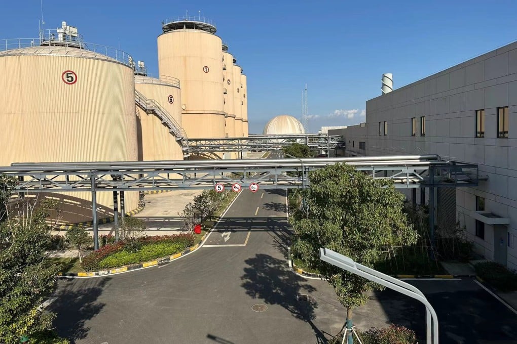 A view of a kitchen waste treatment facility at Shanghai Chengtou Holding’s Laogang waste processing site on October 30, 2023. Photo: Daniel Ren