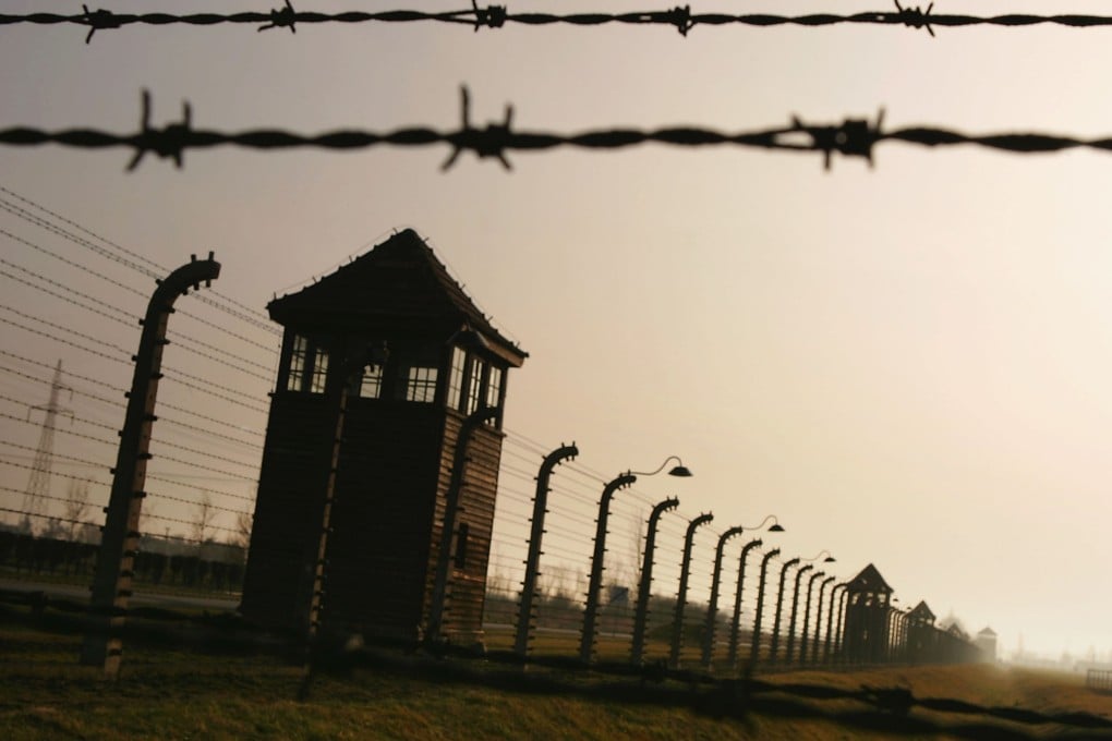 Watch towers surround the Auschwitz II-Birkenau Nazi death camp in present-day Poland, one of several where Jews were exterminated in the second world war. The word genocide was coined in 1944 to describe Nazi Germany’s attempt to eliminate European Jewry. Photo: Getty Images