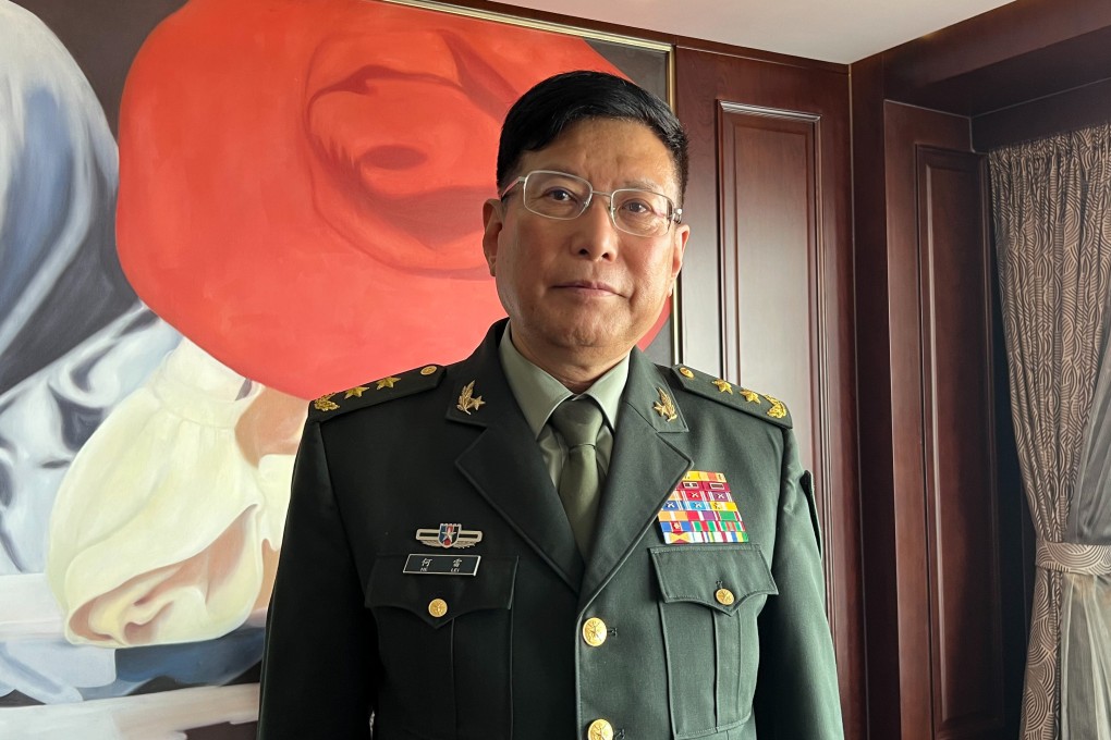 PLA Lieutenant General He Lei is one of two Chinese military officials known to have spoken with members of the US delegation at the Xiangshan Forum in Beijing. Photo: SCMP/ Jack Lau