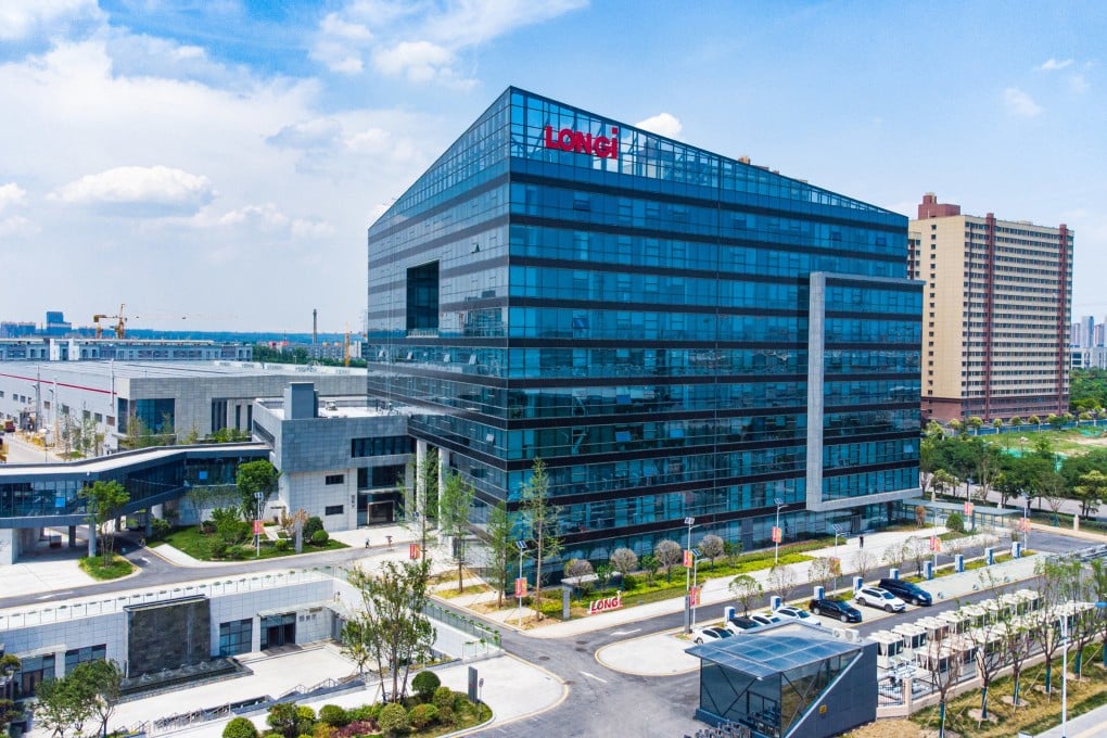 The Longi headquarters in Xian. The firm’s quarterly revenue stood at 29.4 billion yuan, a year-on-year decrease of 19 per cent and also its first quarterly revenue decline since the second quarter of 2017. Photo: Handout