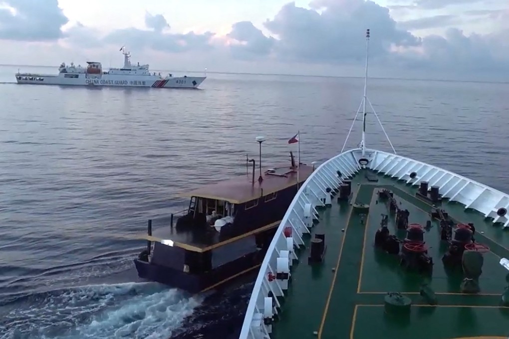 A still taken from a video released by the Chinese Coast Guard through the Chinese embassy in Manila shows a collision between a Chinese Coast Guard ship and a Philippines’ vessel during a resupply mission in Second Thomas Shoal, in the disputed South China Sea. Beijing and Manila traded blame for the October 22 incidents. Photo: AFP