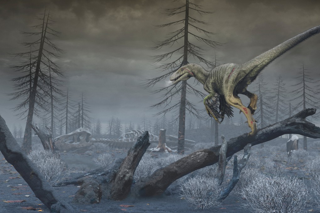 This artist’s reconstruction depicts North Dakota in the first months following the impact of an asteroid off Mexico’s coast 66 million years ago. Photo: Mark A. Garlick via Reuters