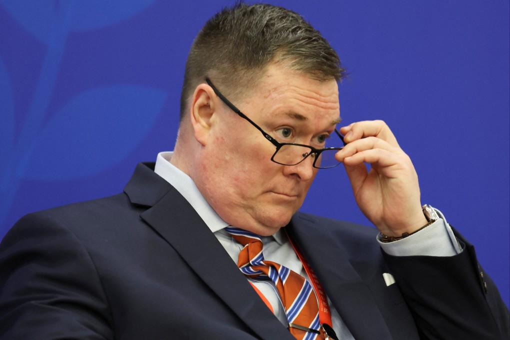 Chad Sbragia, former US deputy assistant secretary of defence for China, pictured at the Xiangshan Forum in Beijing. Photo: Reuters
