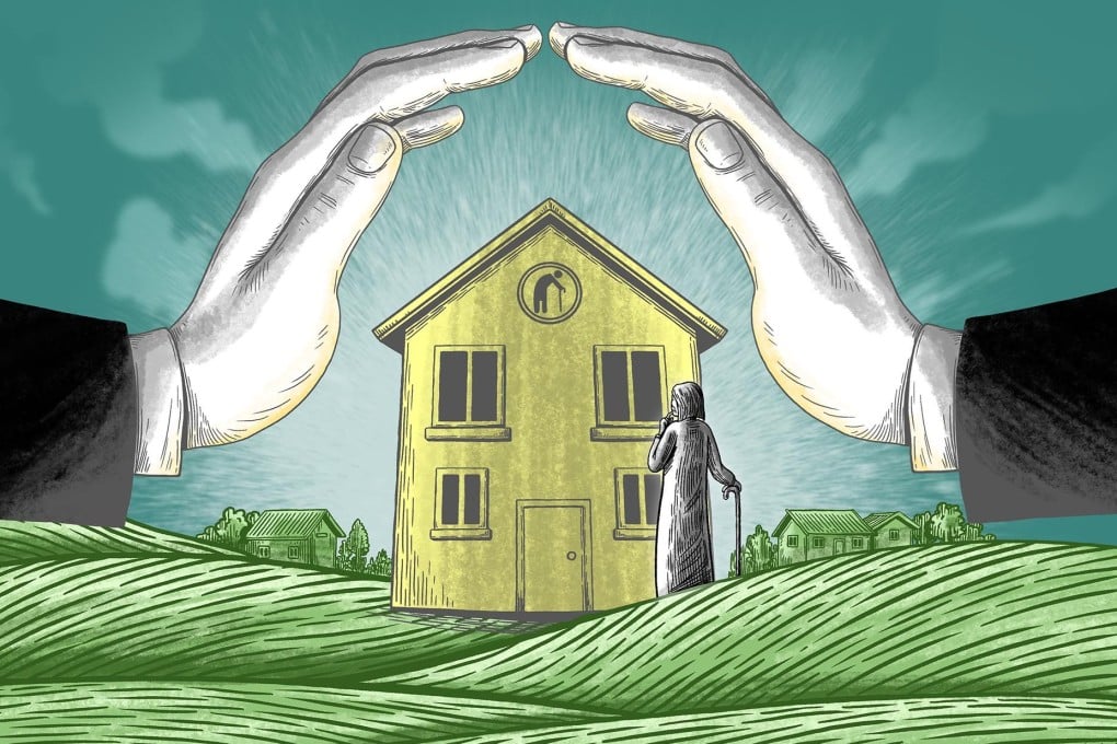 A pilot programme in Shanghai could serve as a model for setting up community-based elder care across China. Illustration: Lau Ka-kuen