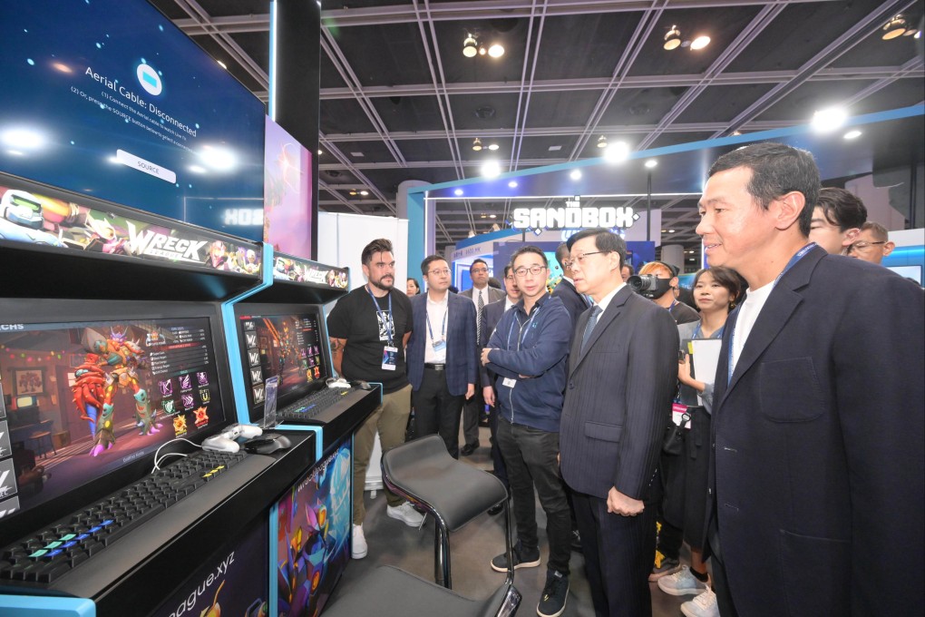 Chief Executive John Lee, attending Hong Kong FinTech Week 2023. Photo: Handout