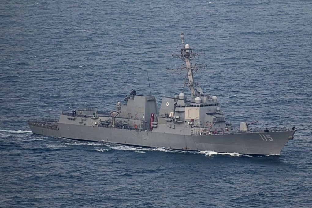 The USS Rafael Peralta, a guided-missile destroyer, was one of the ships involved in the operation. Photo: Handout