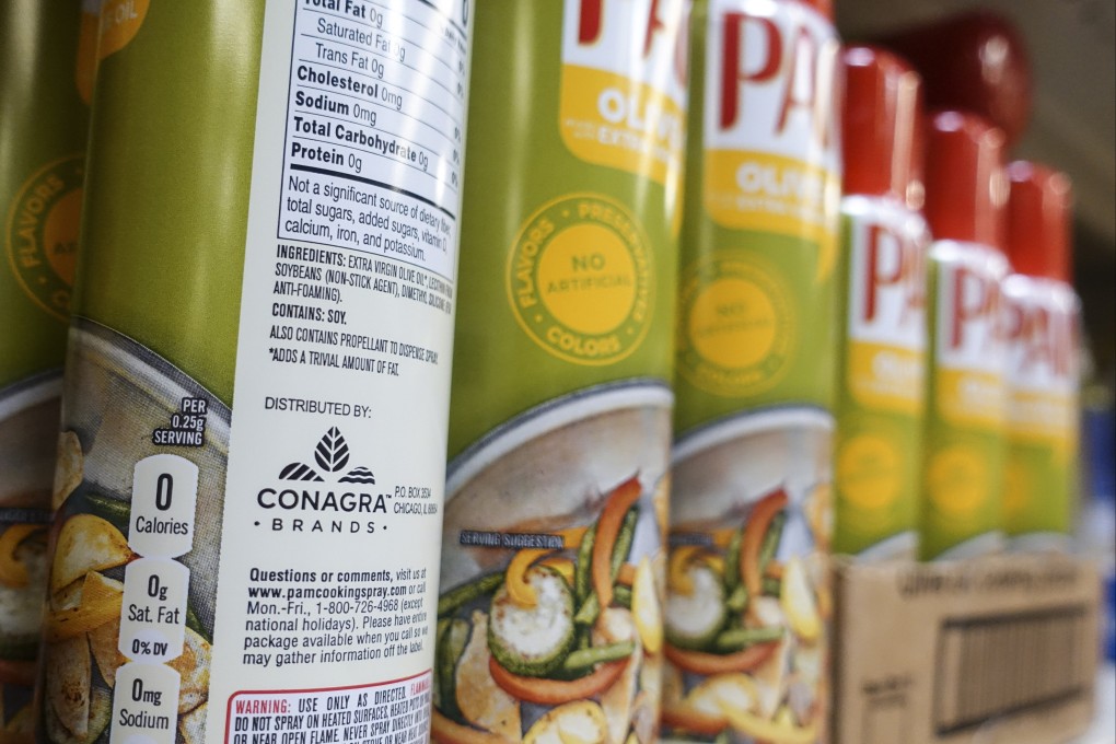 The verdict is the first from numerous cases involving burn victims across the US with similar stories citing accidents that occurred with Conagra-made cooking spray brands, including its popular grocery store brand Pam. Photo: AP