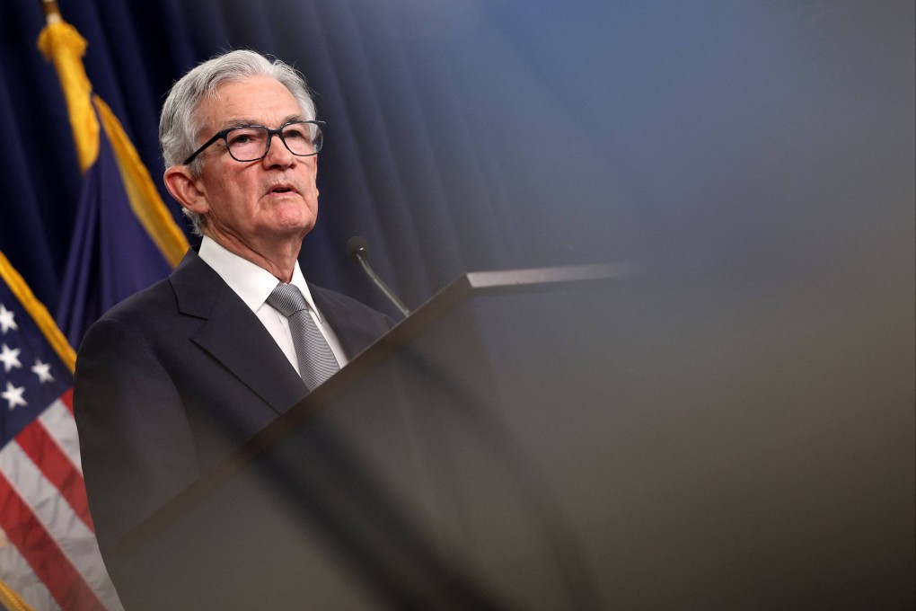 Federal Reserve chair Jerome Powell speaks during a news conference after a Federal Open Market Committee meeting on November 1. Fed officials are fixated on economic indicators such as labour and consumer prices, and overlooking signs of trouble from the money supply. Photo: AFP