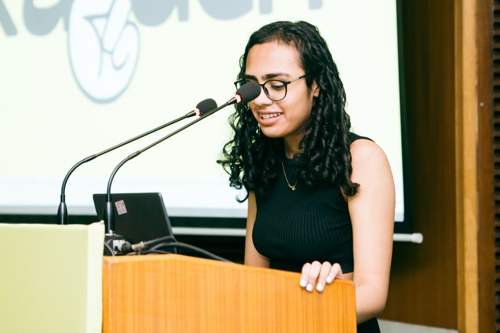 Fifteen-year-old Anoushka Jolly launched an app to help Indian youths deal with cyberbullying, and mental health issues. Photo: Handout