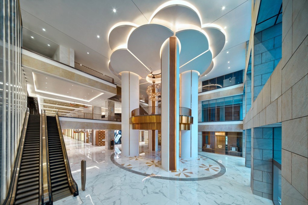 The interior of Jio World Plaza. Some 66 global luxury brands – such as Balenciaga, Saint Laurent, Versace, Tiffany & Co – have set up shop in the luxury shopping centre. Photo: Reliance Industries Limited/Facebook