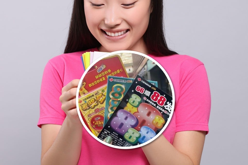 A woman in China has told how she squandered US$34,000 in three months buying mainland lottery scratch cards and only ever won once, pocketing a paltry US$137. Photo: SCMP composite/Shutterstock/Baidu