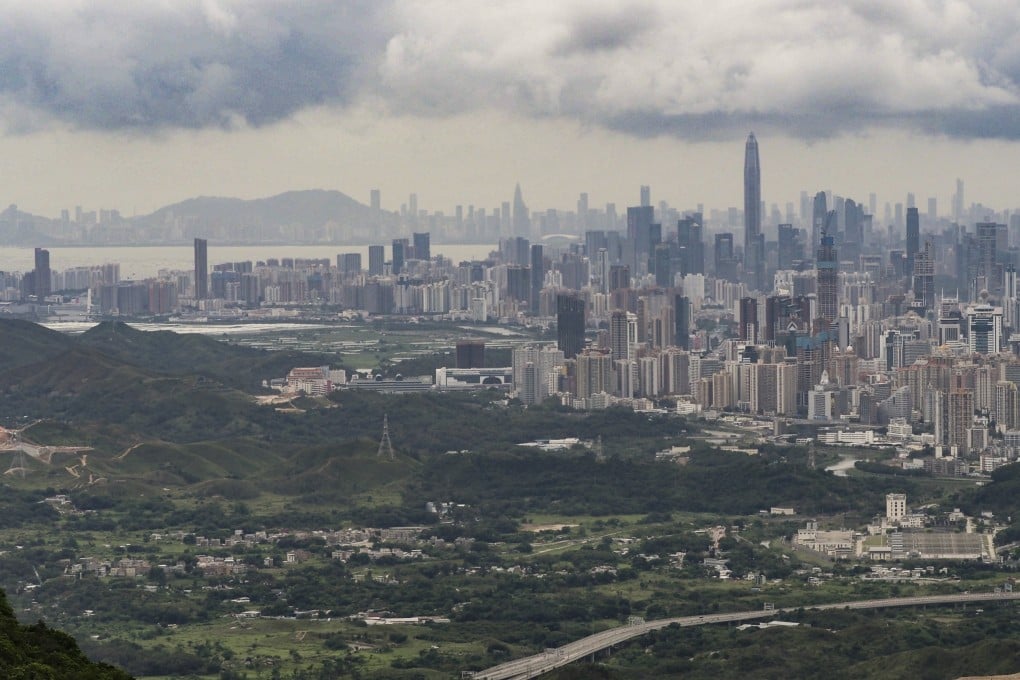 The border between Shenzhen and Hong Kong, where the proposed Northern Metropolis, including a university town, is due to be built. Photo: Martin Chan
