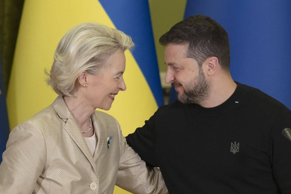 European Commission President Ursula von der Leyen lauded ‘excellent progress’ on critical reforms after meeting with Ukrainian President Volodymyr Zelensky. Photo: Bloomberg