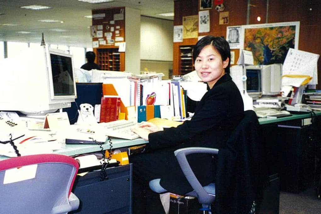 Denise Tsang back in the late 1990s working as a business reporter for the South China Morning Post. Photo: Handout