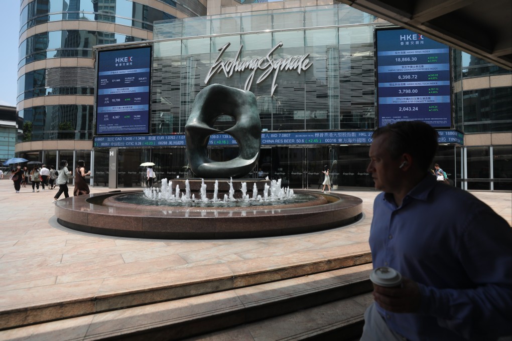 People walking outside the Exchange Square in Central, Hong Kong in June 2023. Photo: Xiaomei Chen