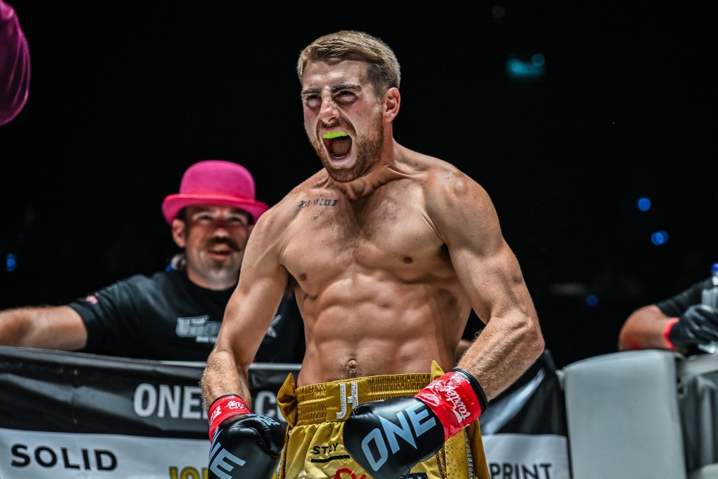Jonathan Haggerty before his bantamweight kickboxing title fight with Fabricio Andrade. Photos: ONE Championship