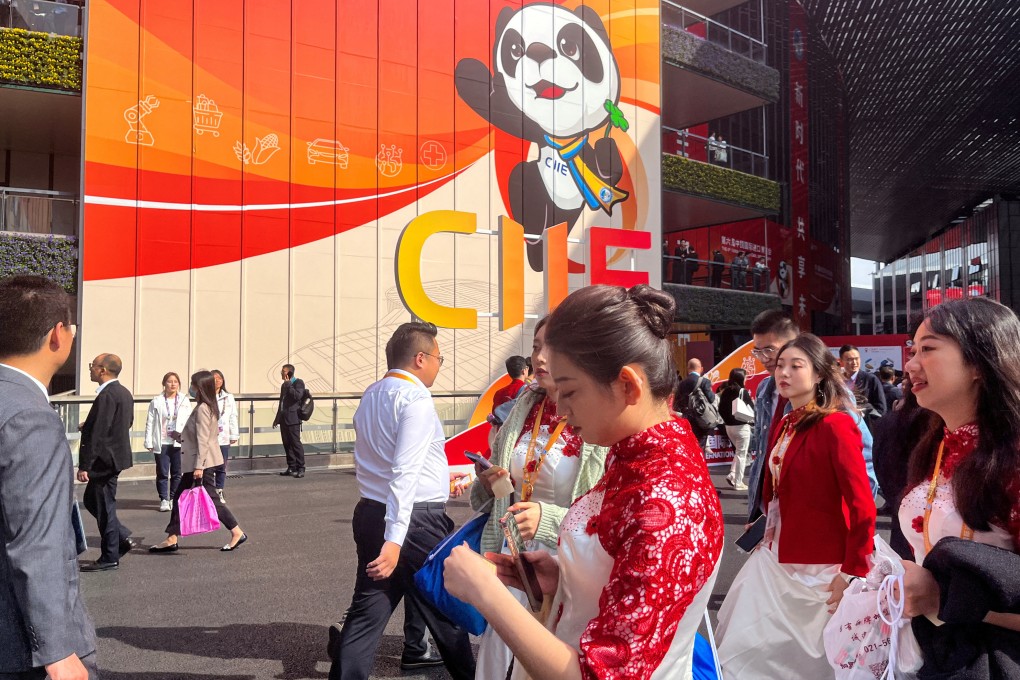 High-profile speakers at the China International Import Expo say political pressure from overseas, and changes in China’s trade structure, are suppressing foreign investment. Photo: Reuters