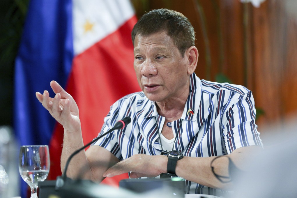 Former Philippine leader Rodrigo Duterte acknowledged he met some retired generals but that plotting a coup was never discussed. Photo: Malacanang Presidential Photographers Division via AP