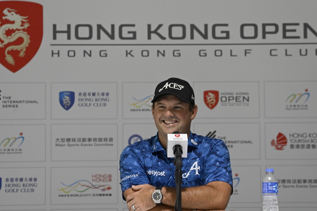 Patrick Reed chats to the press ahead of the Hong Kong Open. Photo: Asian Tour