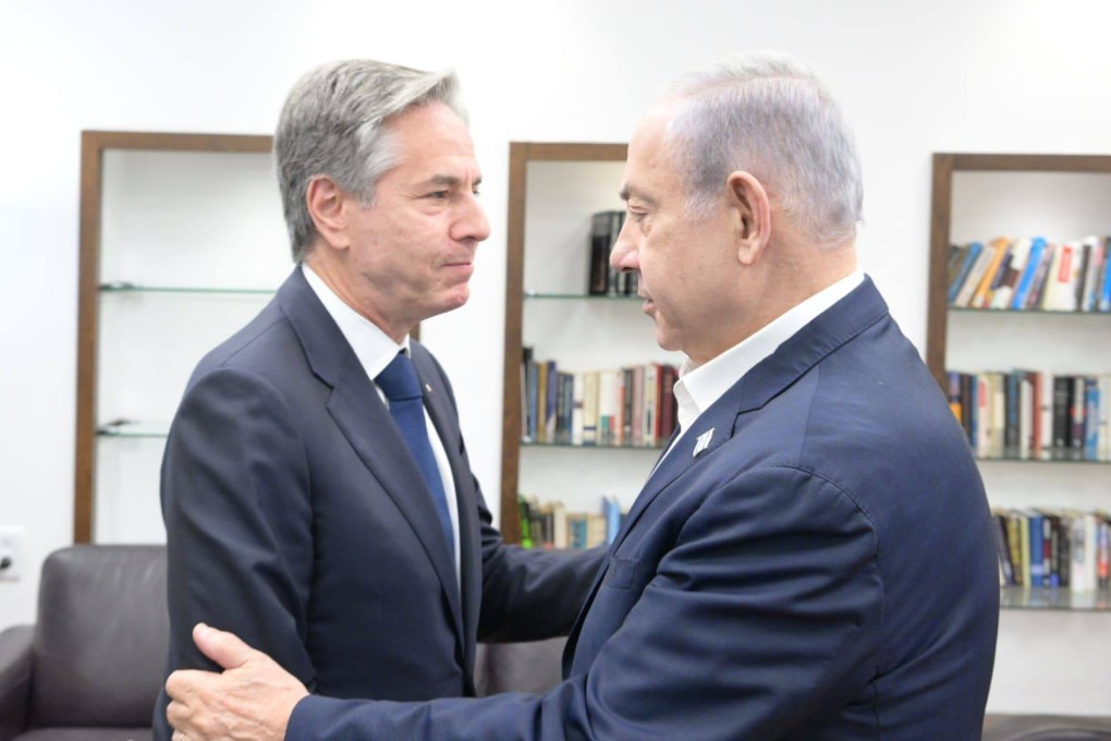 Israeli Prime Minister Benjamin Netanyahu (right) meets with US Secretary of State Antony Blinken (left) in Tel Aviv, Israel on November 3, 2023. Photo: Xinhua