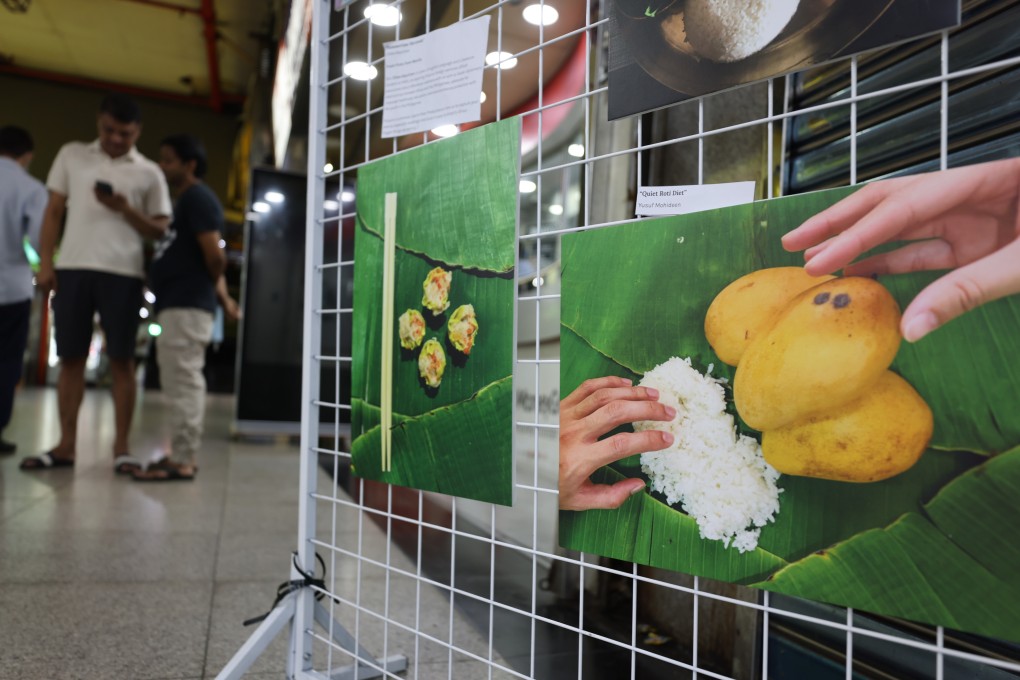 An exhibition in Chungking Mansions in Hong Kong’s Tsim Sha Tsui district explores the culinary traditions and practices of ethnic minority communities in the city, in August 2021. Photo: Nora Tam