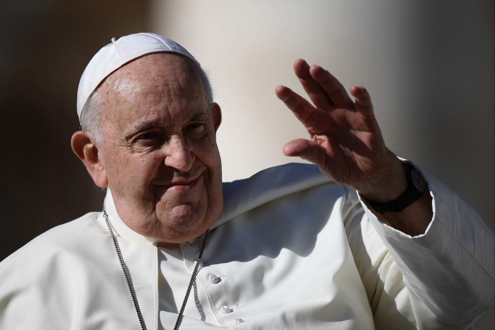 Pope Francis waves to the crowd at St Peter’s square in the Vatican on Wednesday. The answers from the doctrine department were approved by the pontiff in October. Photo: AFP