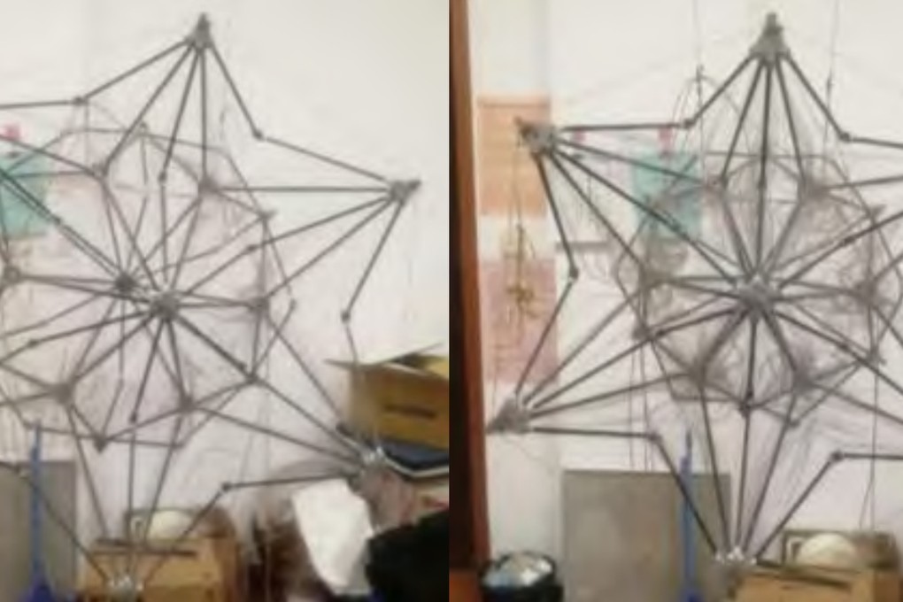 A low-cost, lightweight, foldable veil device developed by scientists in China can camouflage a cruise missile to make it look like a Boeing 737 on radar screens. Photo: Northwestern Polytechnical University
