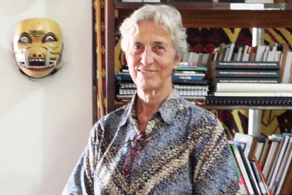 LGBTQ historian Saskia Wieringa in her library, which she makes available to other researchers. Photo: Johannes Nugroho